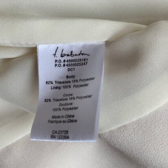 Aritzia Babaton Blazer Structured Jacket Single Button Shoulder pads Ivory 0 - Picture 13 of 16